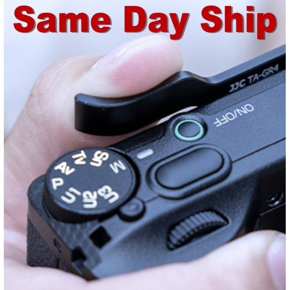 SAME DAY SHIP - JJC Metal Thumbs Up Grip for Ricoh GR IV GRIV GR4 HDF Monochrome